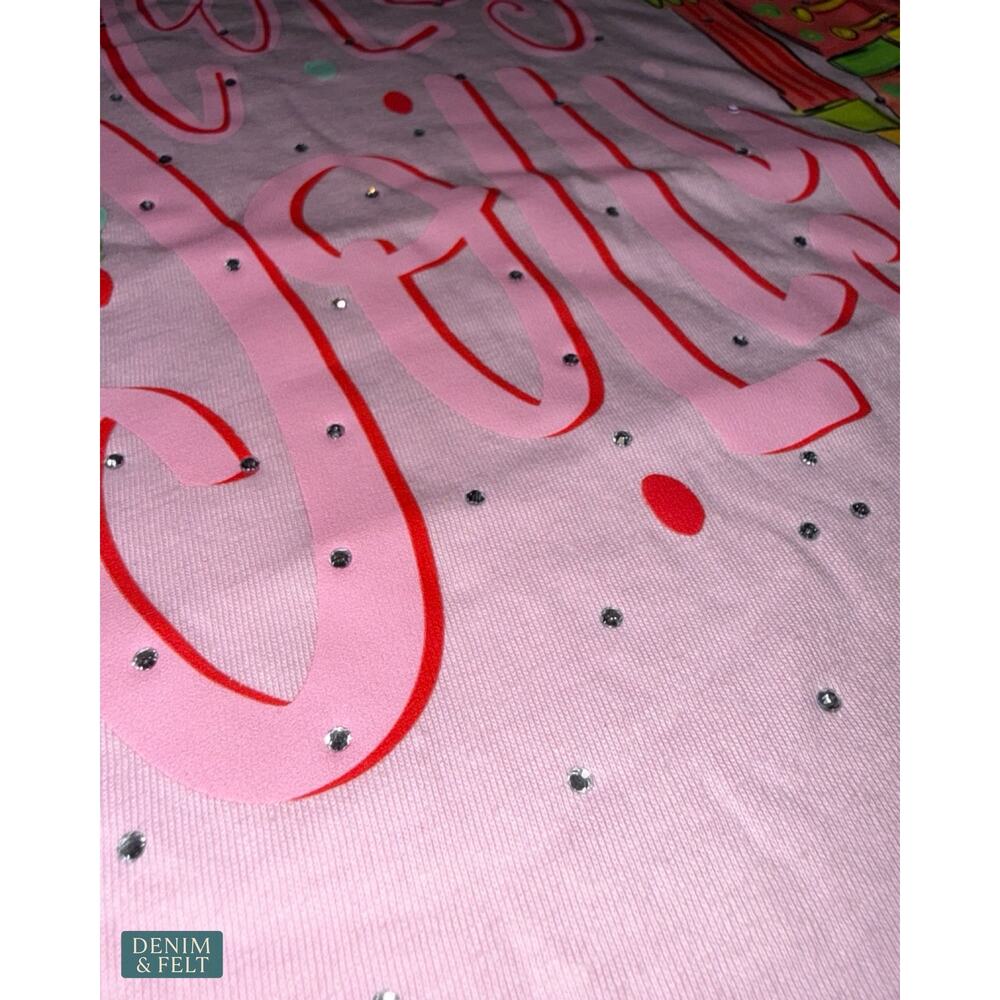 NEW Keep It Gypsy Pink Holly Jolly Nutcracker Graphic Tee Christmas Festive Cute - Picture 4 of 7